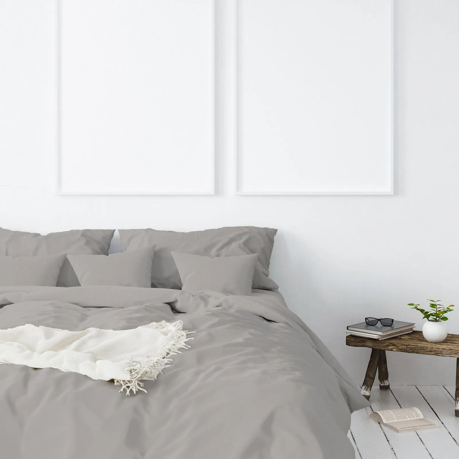 1000TC Bamboo Cotton King Quilt Cover Set - Anti-Microbial, Hypoallergenic - Royal Comfort