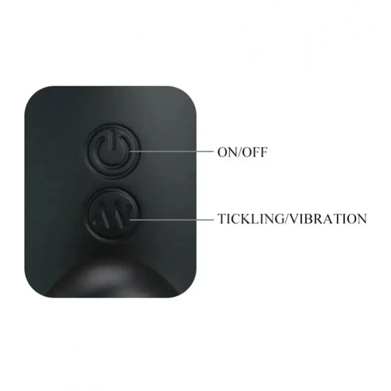 5-inch Silicone Black Multi-speed Rechargeable Prostate Massager