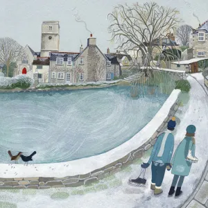 At the Frozen Millpond