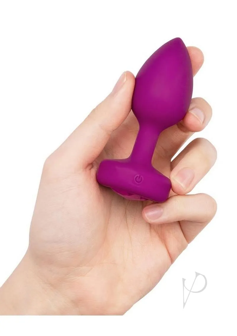 B-vibe Vibrate Jewel Plug S/m Fuchsia