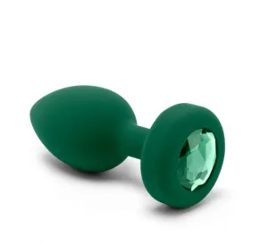 B-Vibe Vibrating Jewel Plug Medium/Large - Emerald