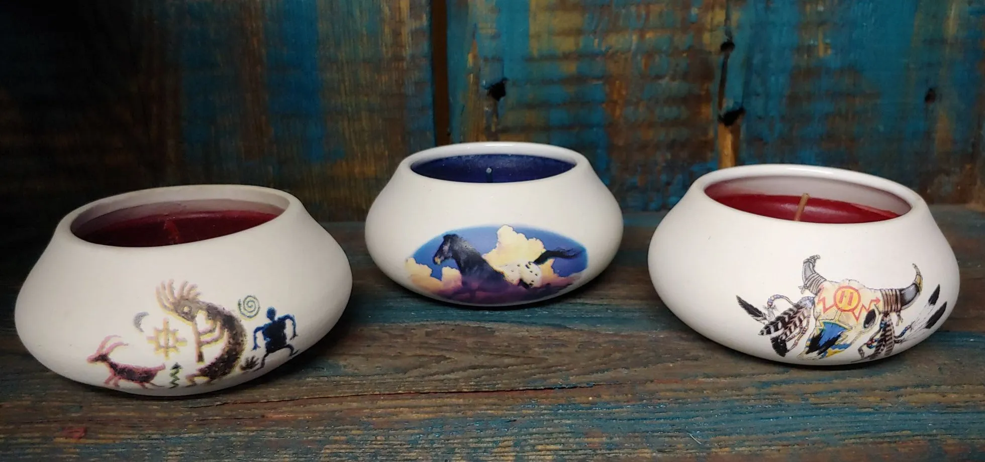 Ceramic Painted Candle