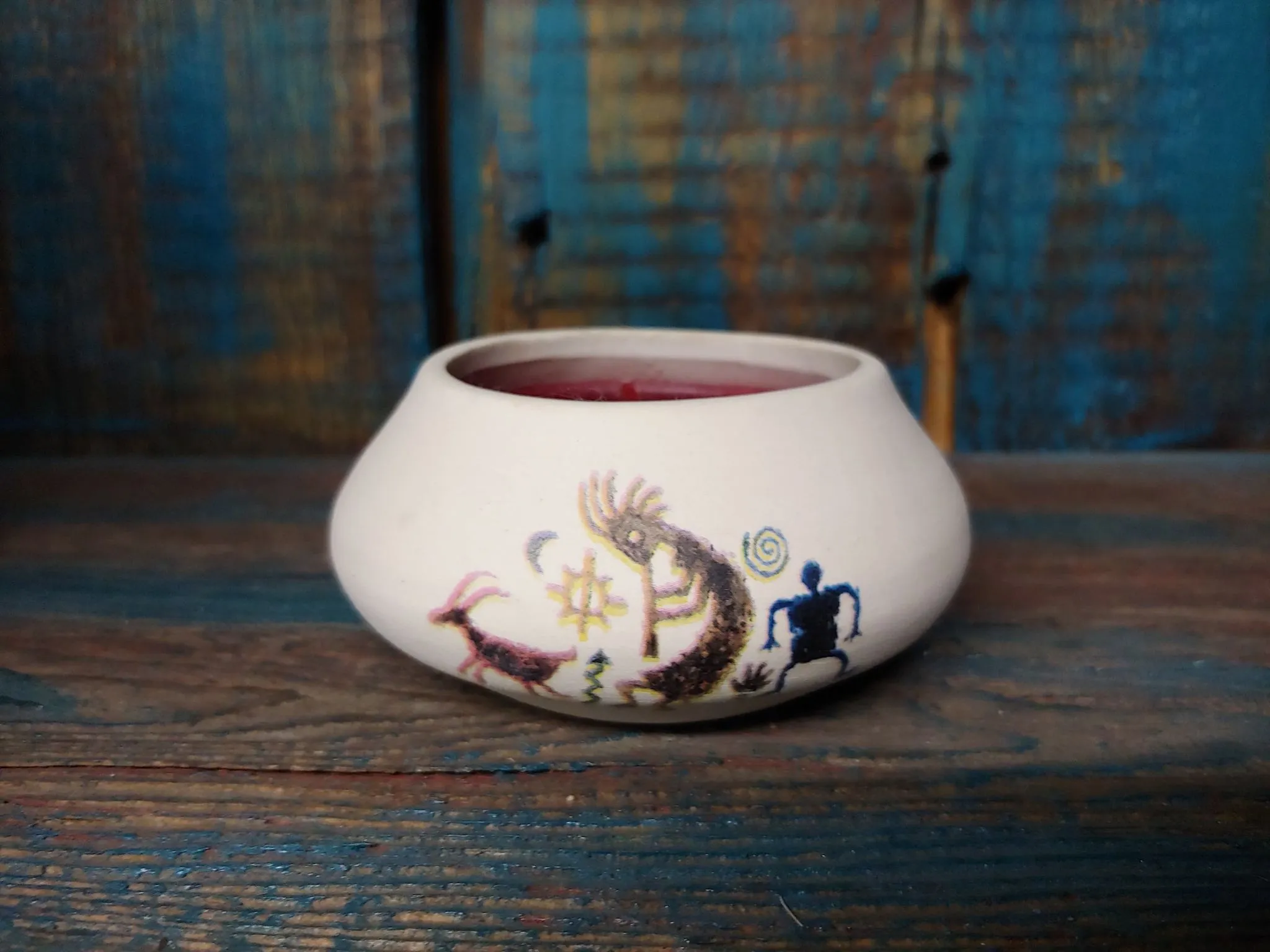 Ceramic Painted Candle