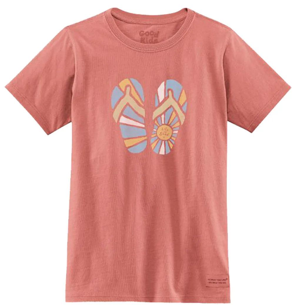 Crusher Sunshine Flip Flops T-Shirt by Life is good