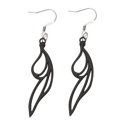 Drops Earrings Black