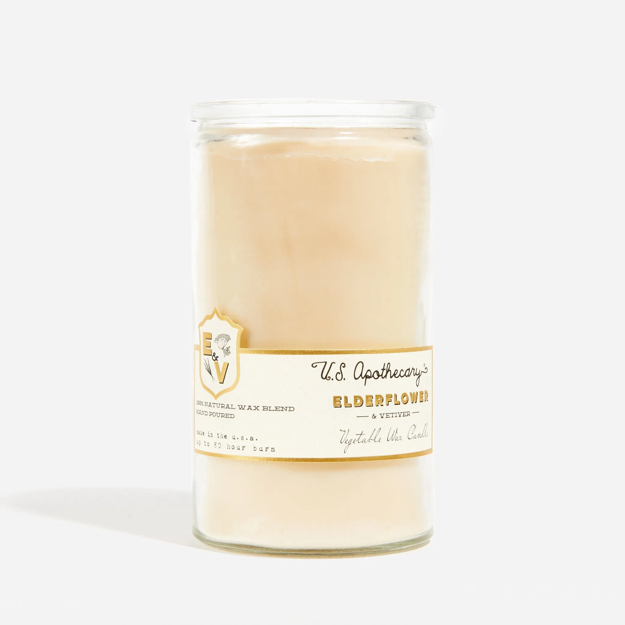 Elderflower   Vetiver Natural Soy Wax Blend Candle
