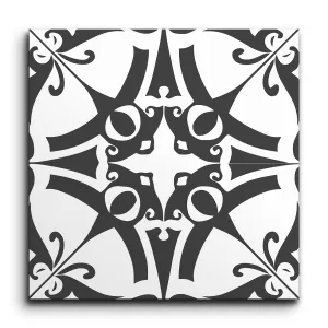 Encaustic Elegance: Timeless Symmetry Tile