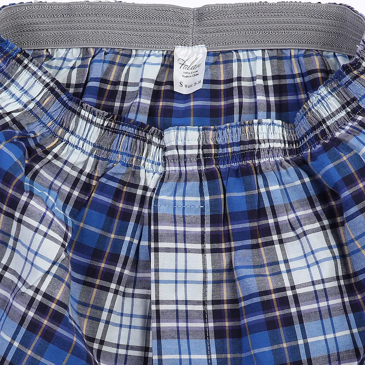 Falari 4-Pack Men's Boxer Underwear 100% Cotton Premium Quality 368-06