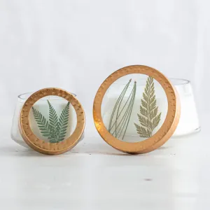 Forest Pressed Floral Candle
