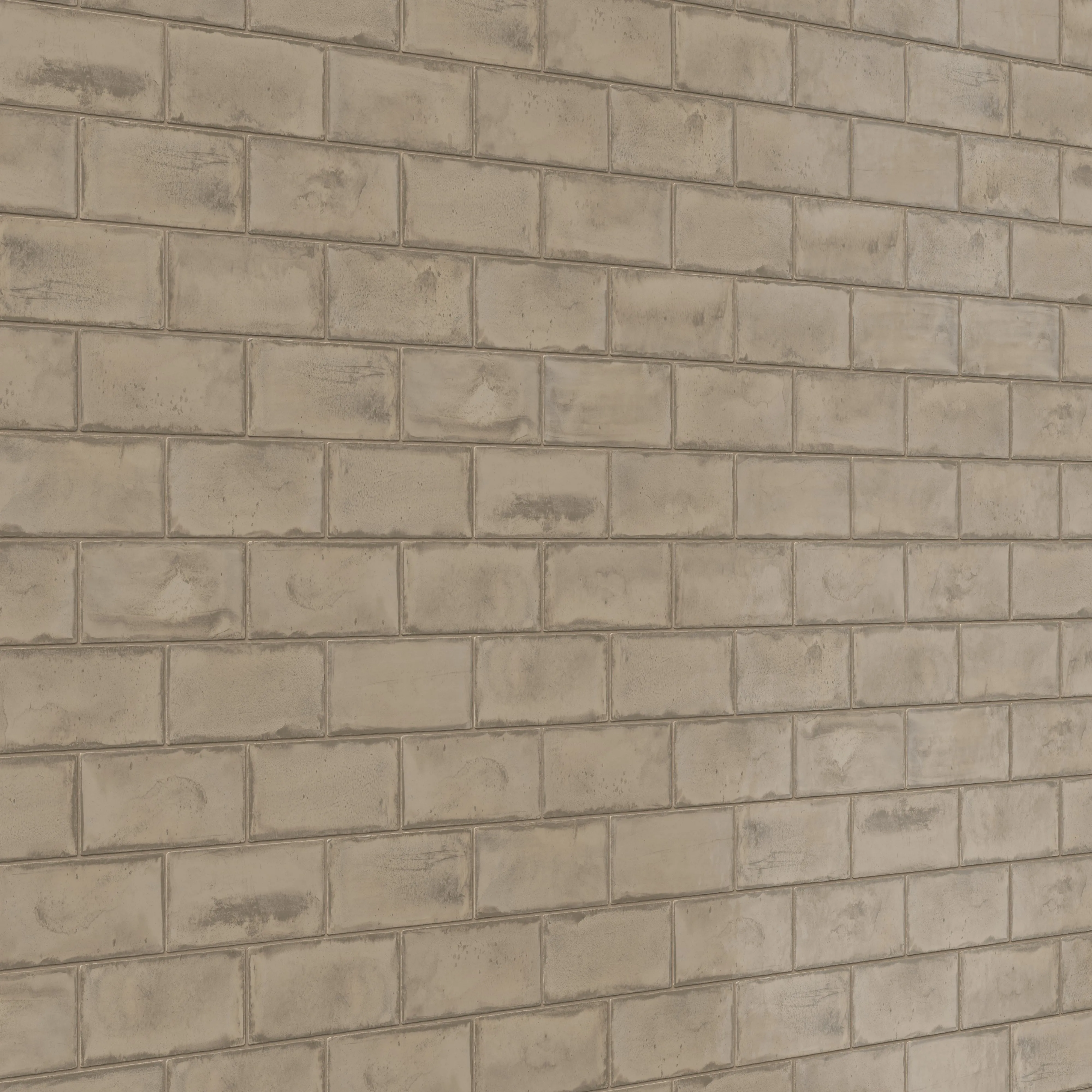 Graham 3x6 Glossy Ceramic Tile in Mushroom