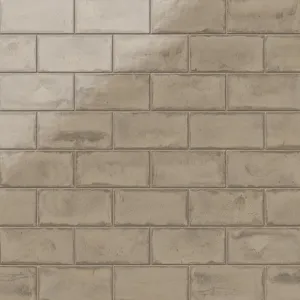 Graham 3x6 Glossy Ceramic Tile in Mushroom