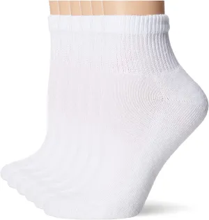 Hanes Ultimate Women's 6-Pack Comfort Toe Seamed Ankle Socks