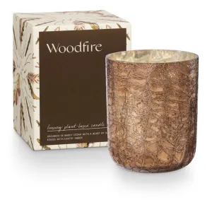 ILLUME Woodfire Small Boxed Crackle Glass Candle