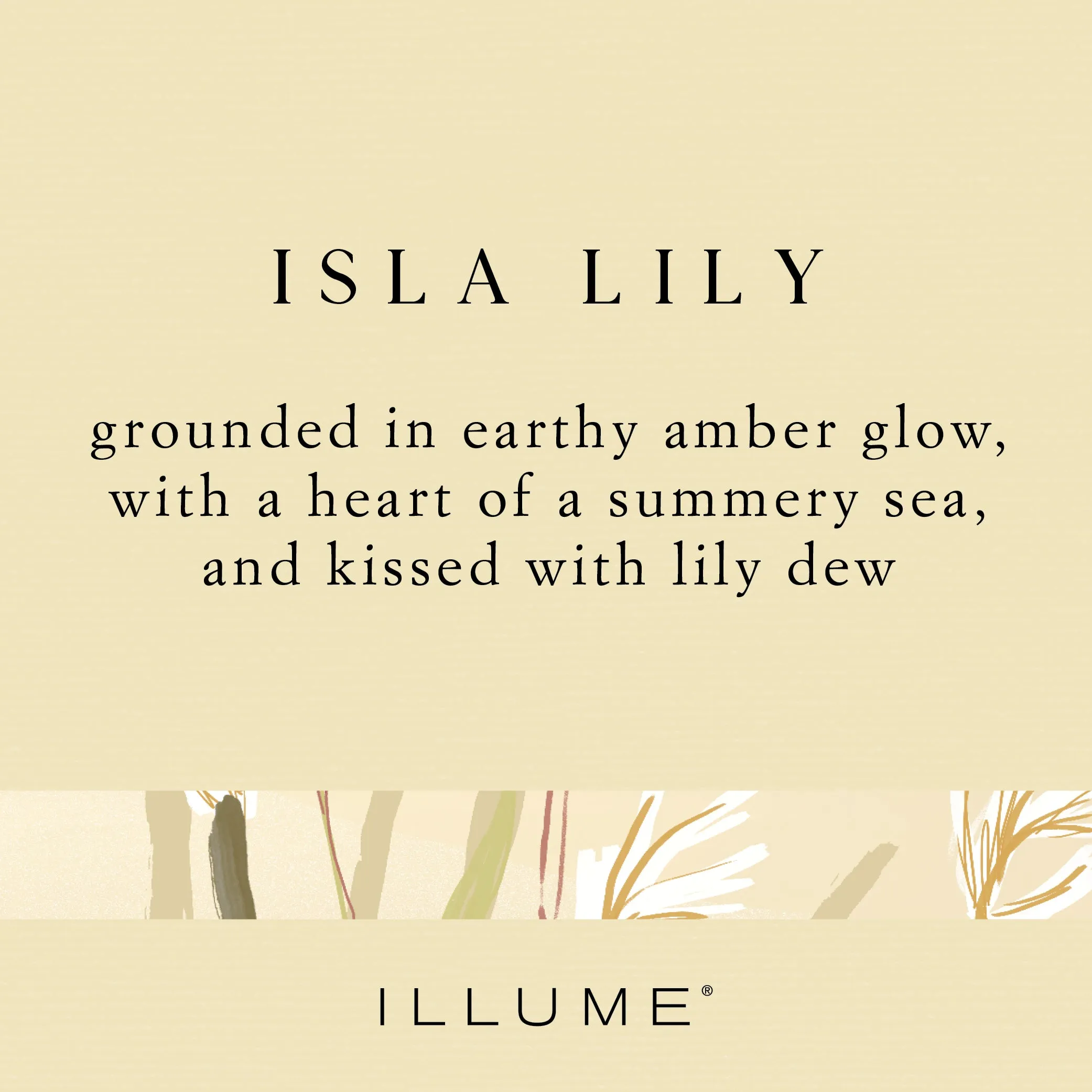 Isla Lily Small Fragranced Pillar Candle