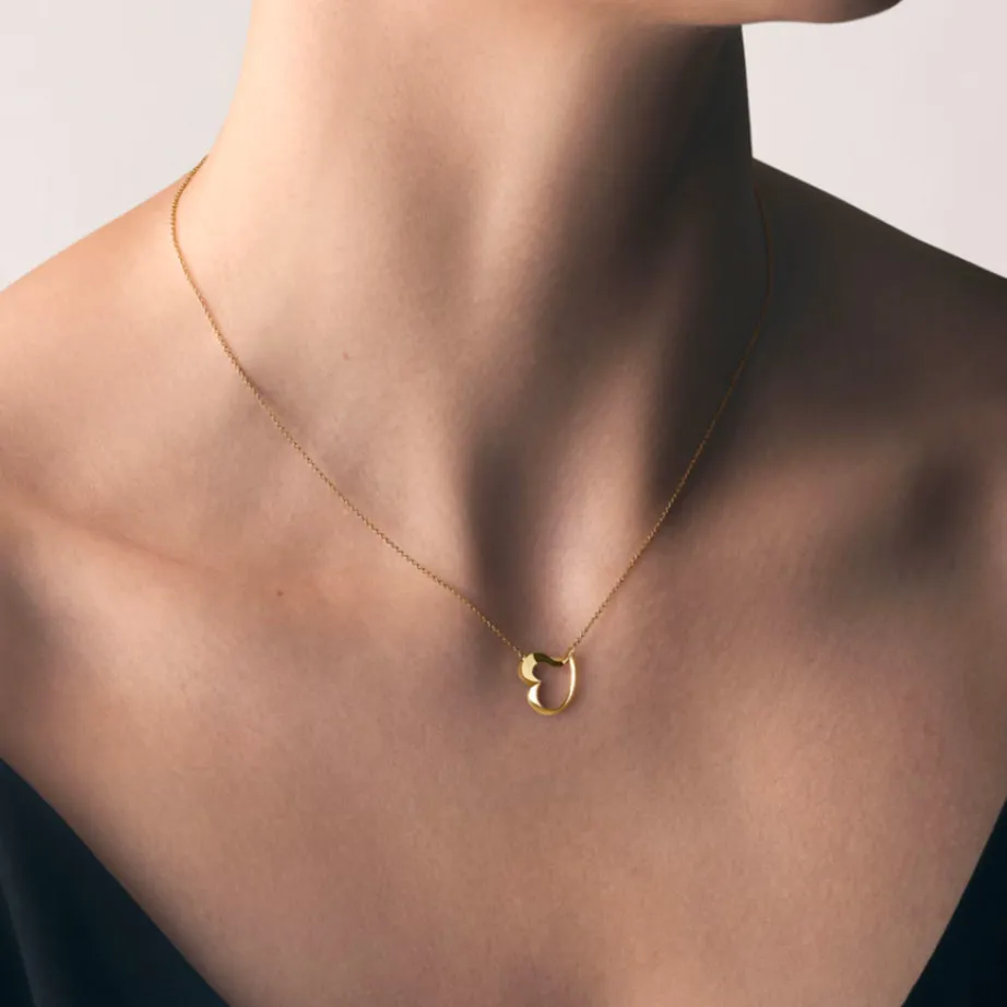 Love Leaf Heart Pendant