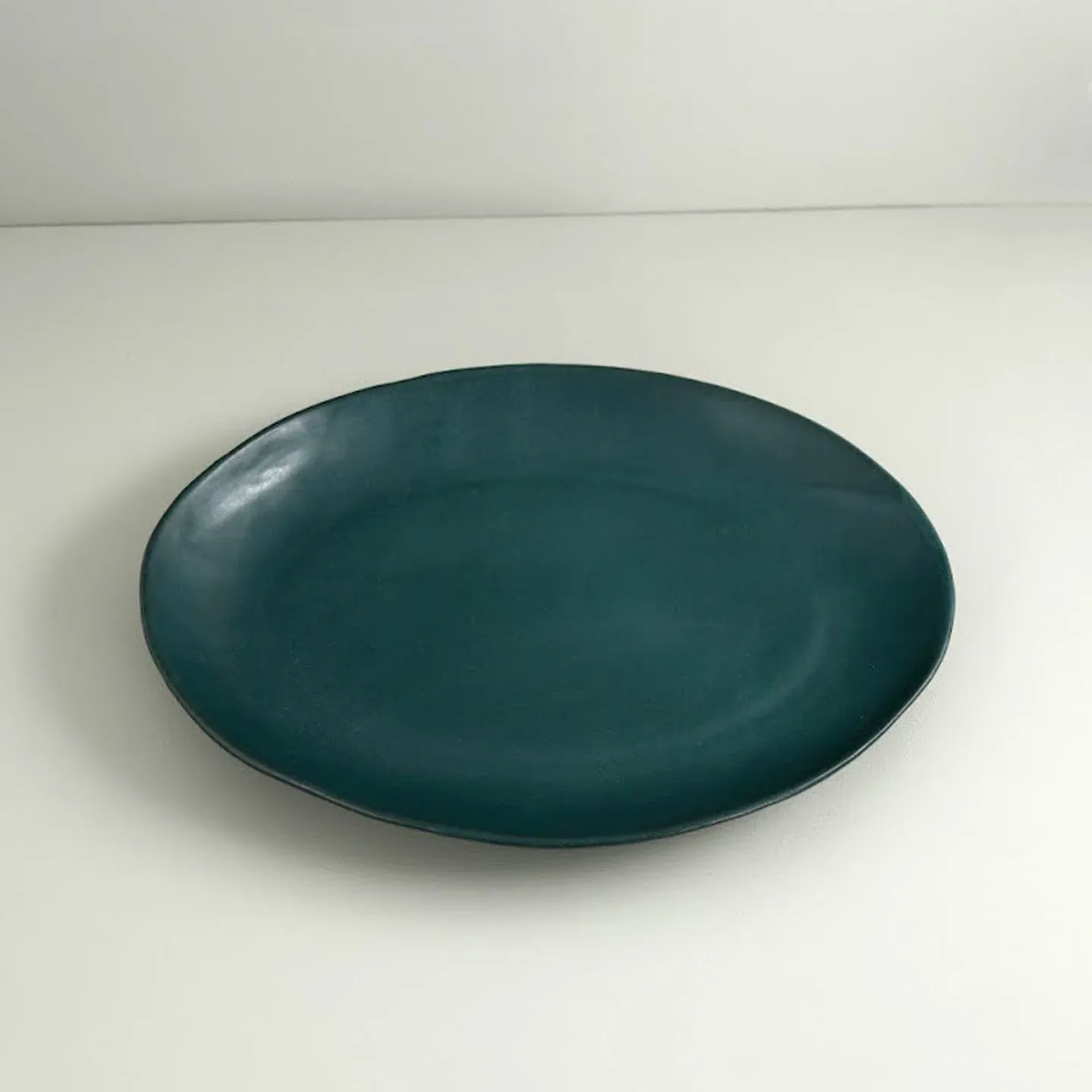 Marcus Oval Serving Platter/ Midnight Teal