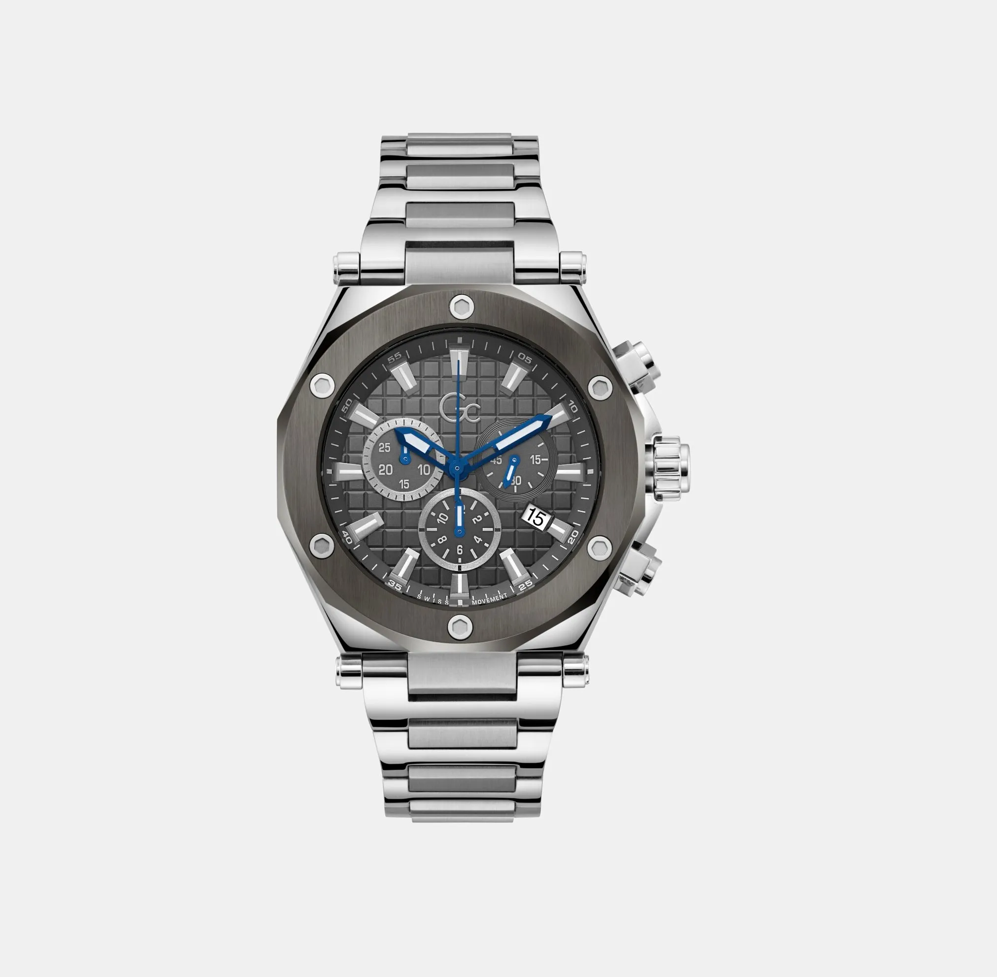 Men's Grey Chronograph Stainless Steel Watch Z18002G5MF