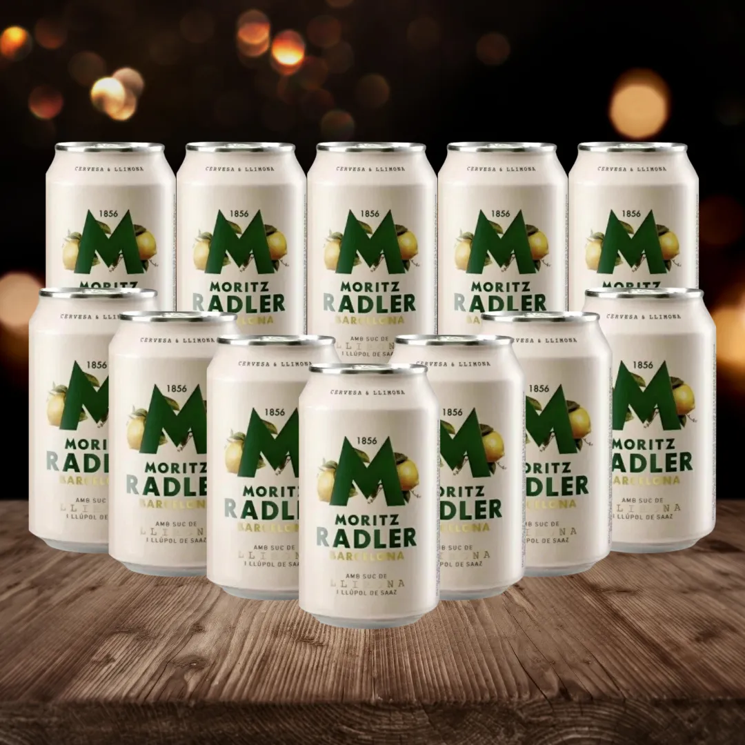 Moritz Barcelona Original Spanish Radler 330ml Cans - 2.8% ABV (12 Pack)