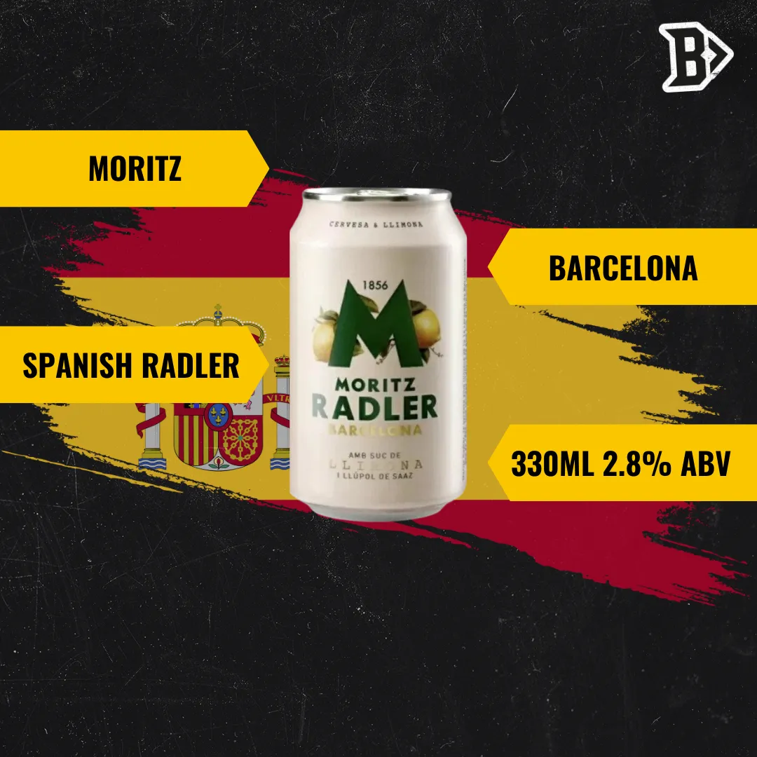 Moritz Barcelona Original Spanish Radler 330ml Cans - 2.8% ABV (12 Pack)