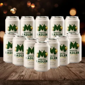 Moritz Barcelona Original Spanish Radler 330ml Cans - 2.8% ABV (12 Pack)
