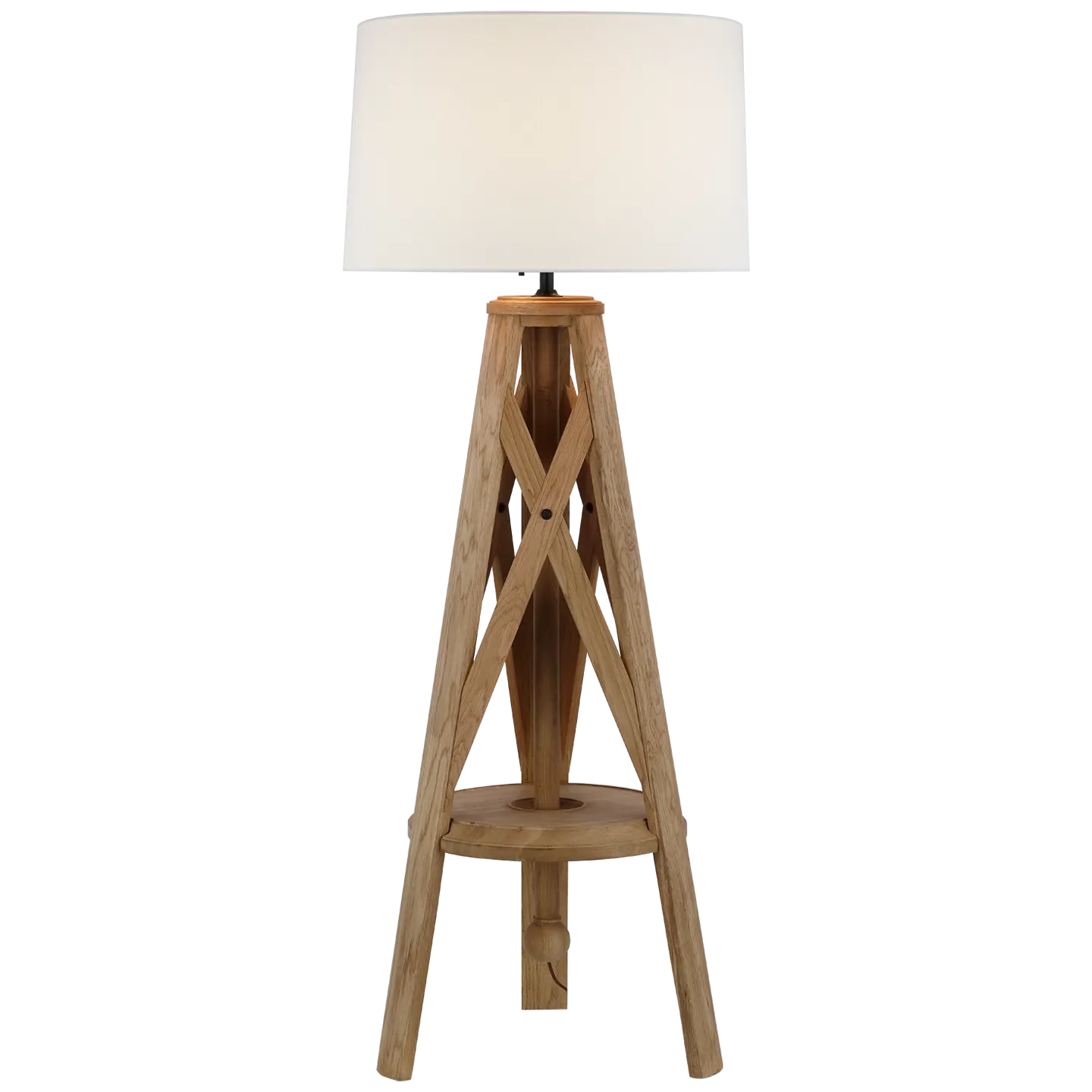 Natural Oak Holloway Tripod Floor Lamp