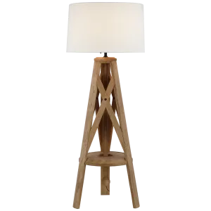 Natural Oak Holloway Tripod Floor Lamp