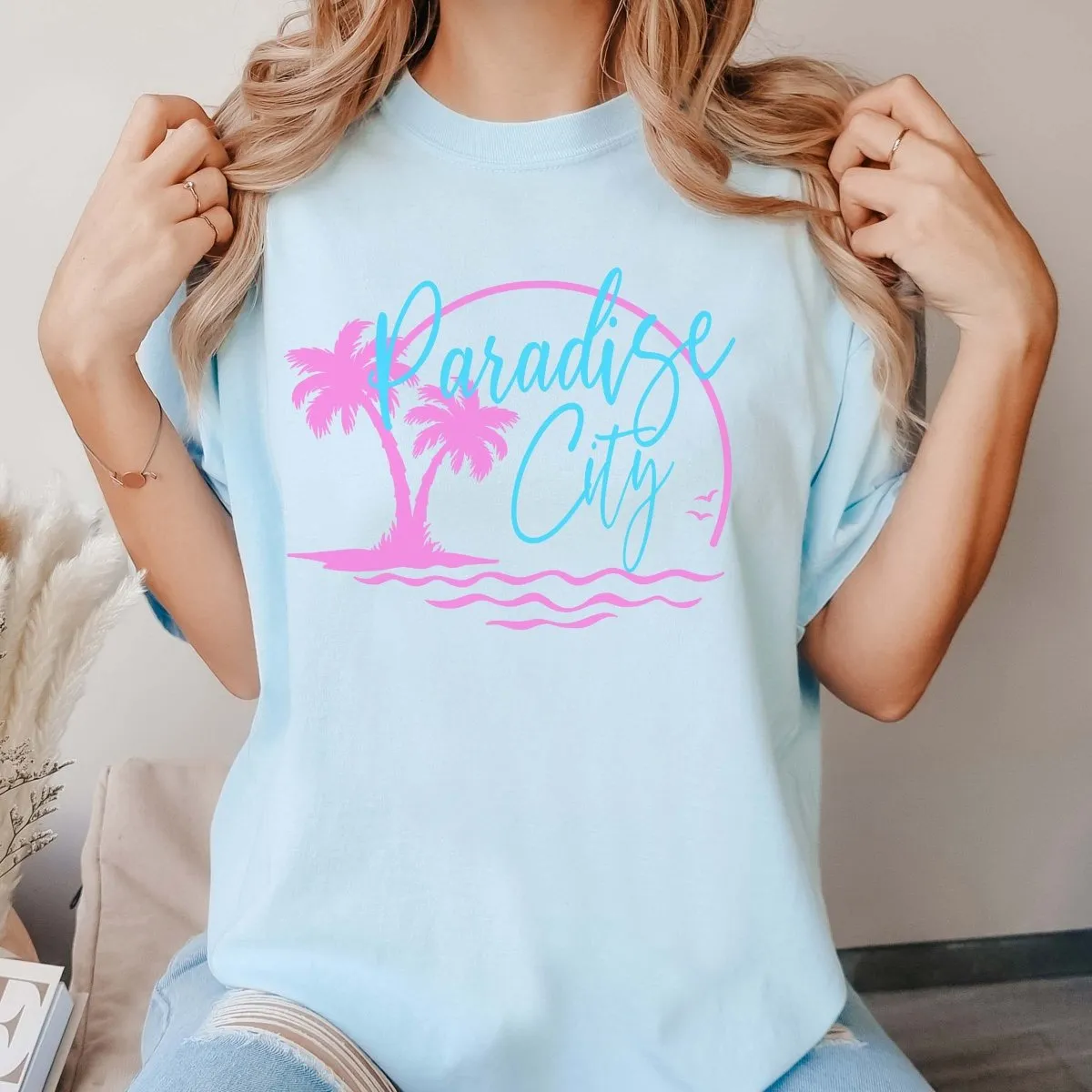 Paradise City Comfort Color Tee
