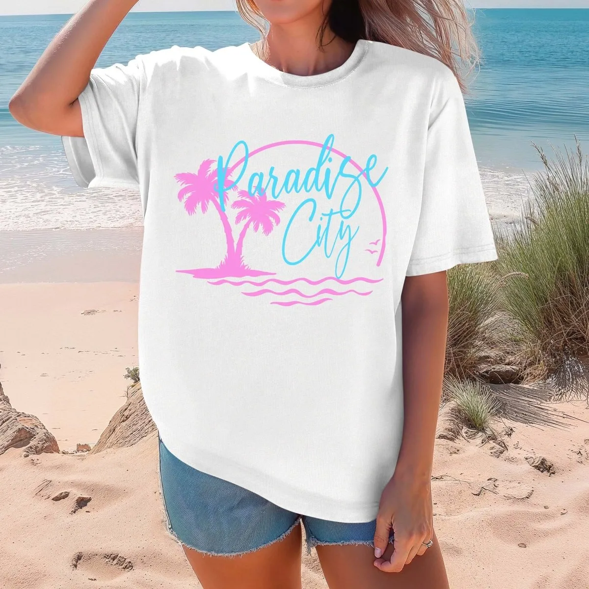 Paradise City Comfort Color Tee