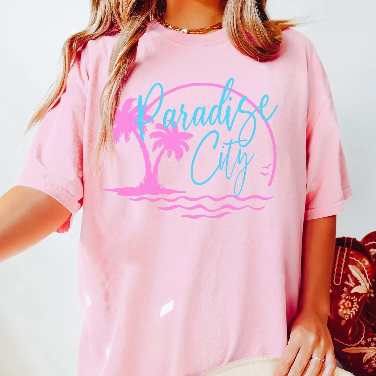 Paradise City Comfort Color Tee
