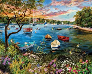 Quiet Harbor (1722pz) - 1000 Piece Jigsaw Puzzle