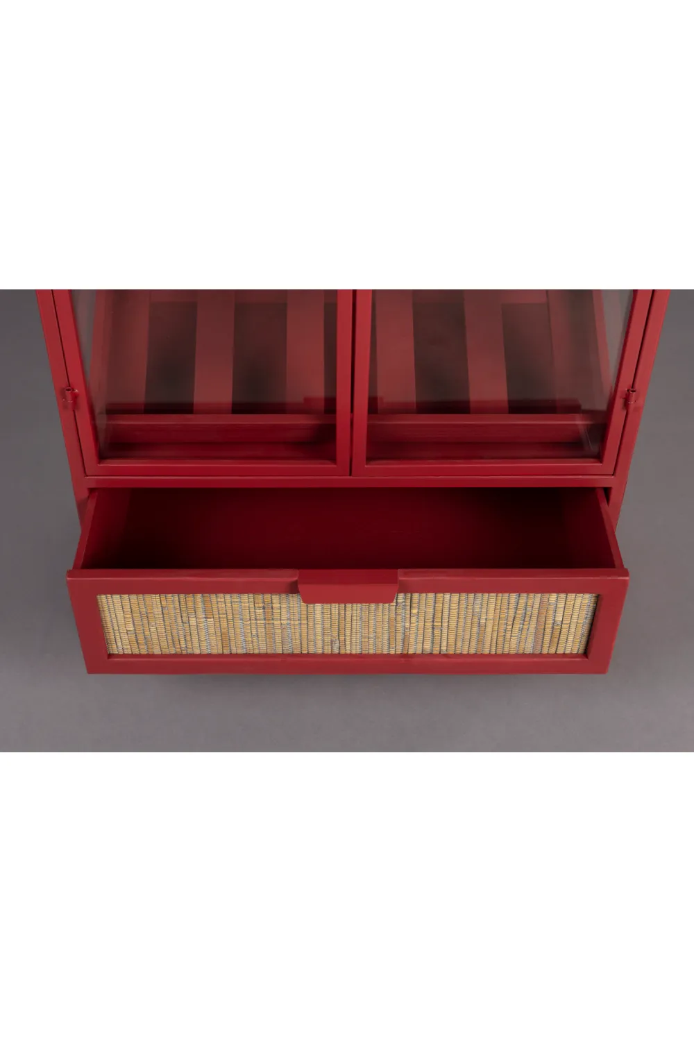 Red Wooden Wine Cabinet | Dutchbone Mori