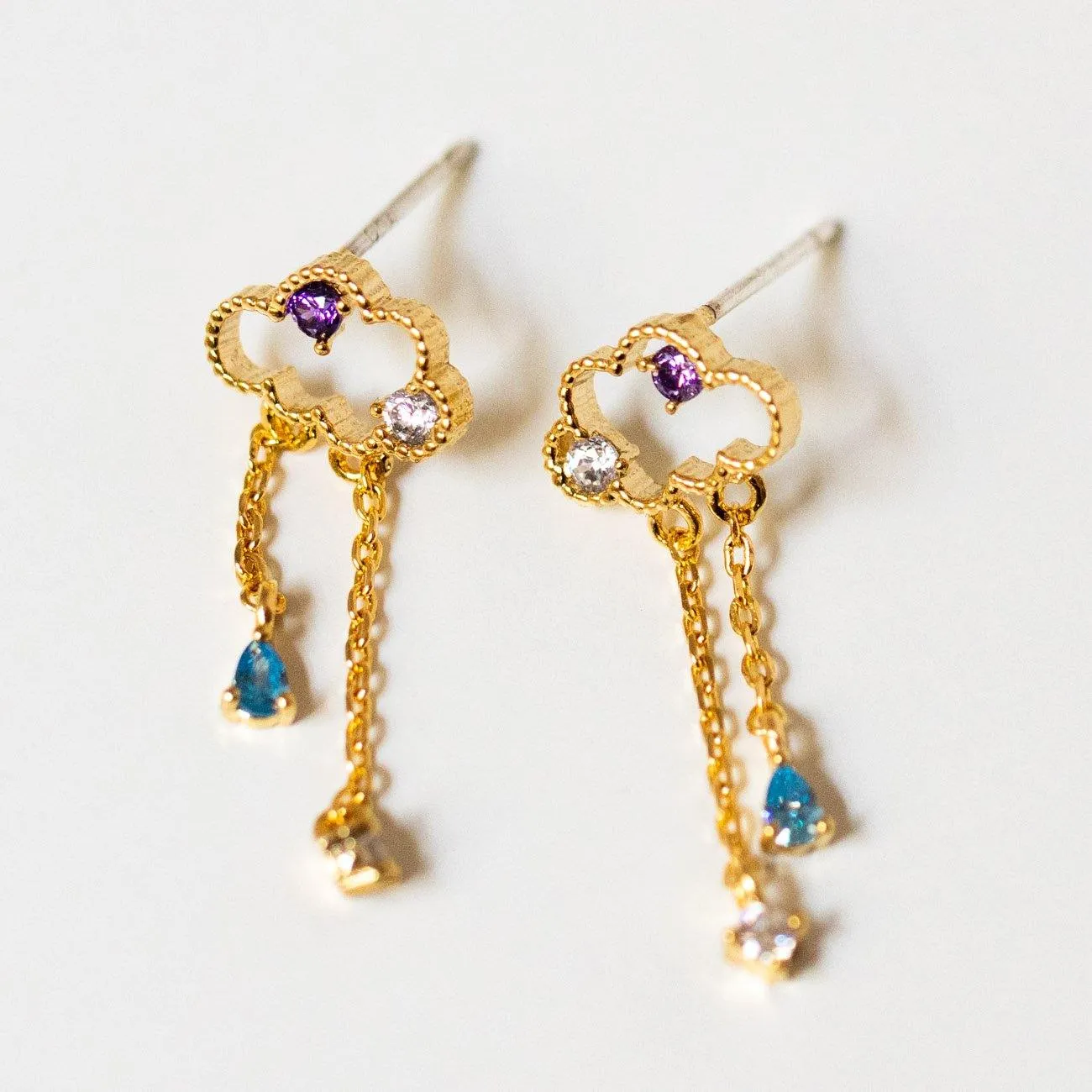 Reigning Clouds Dangle Earrings