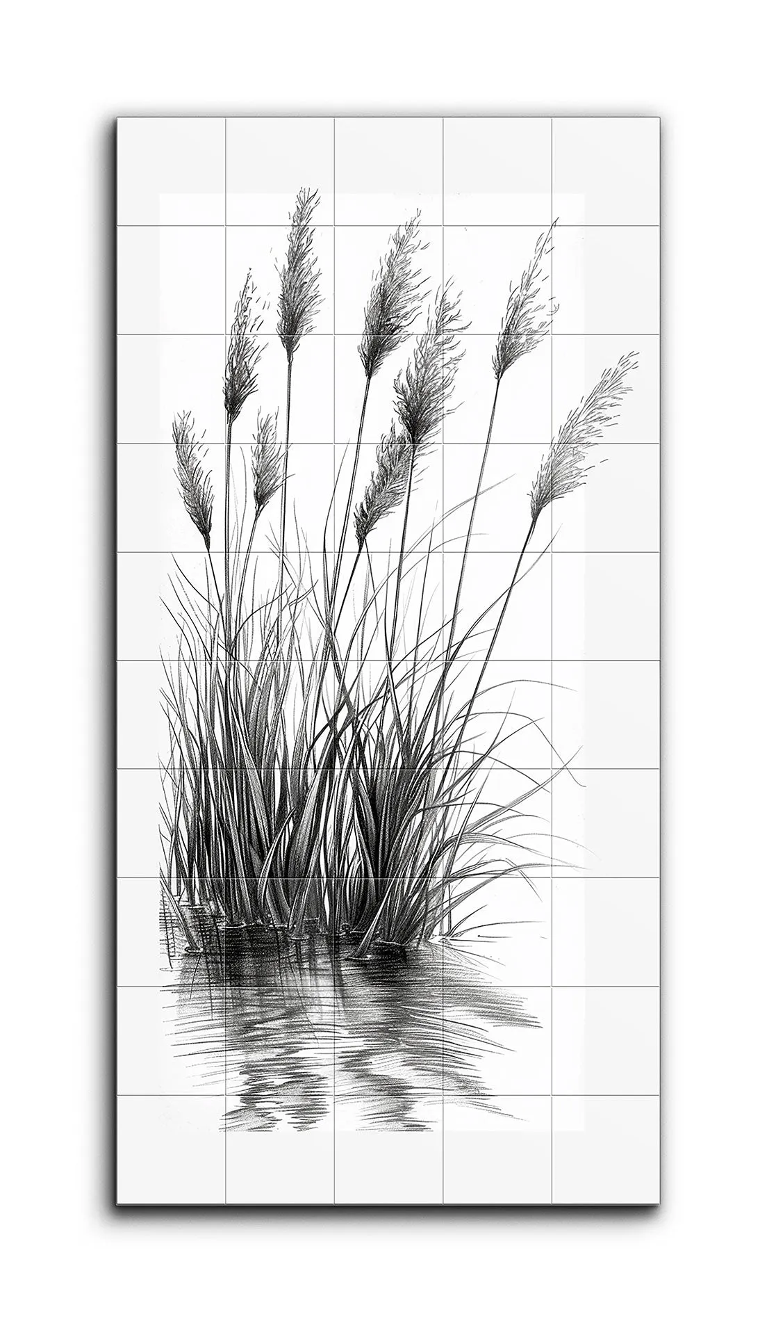 Serene Reeds by Tranquil Waters