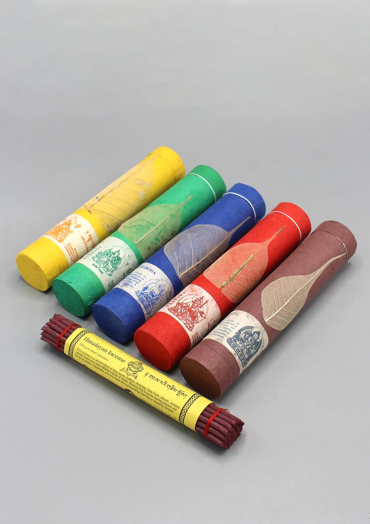 Set of 5 Tibetan Deities Tube Incense Gift Pack