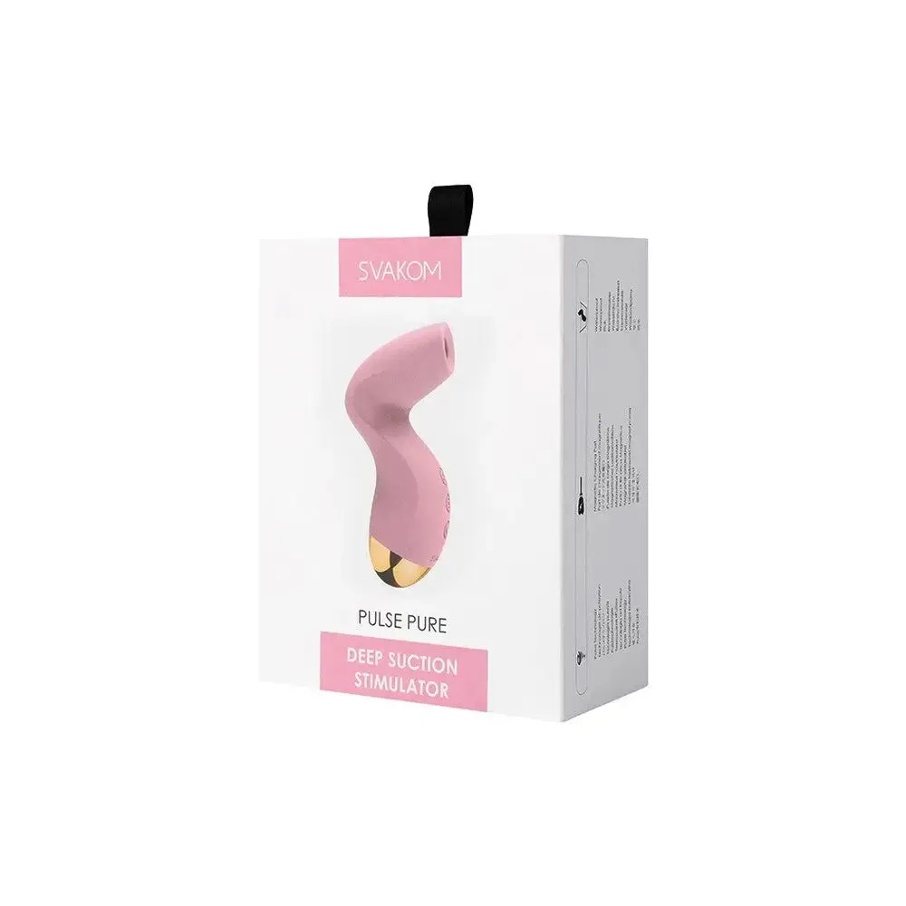 Svakom Silicone Pink Deep Suction Rechargeable Clitoral Stimulator