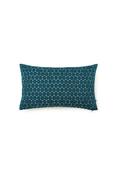 Swirl Cushion Cover-Denim