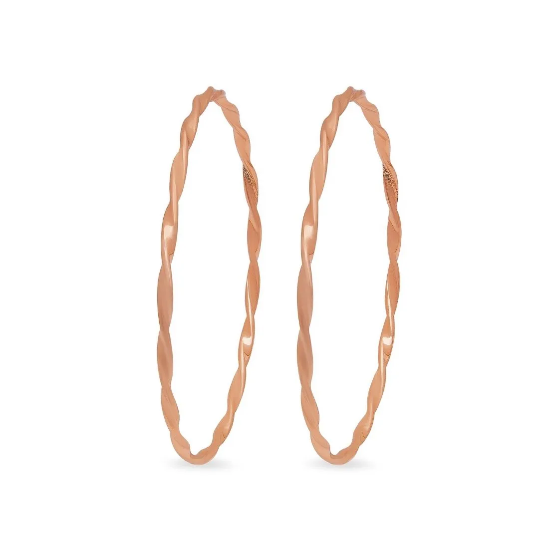 Trinity Harmony 925 Sterling Silver Abstract Combo Bangle Set