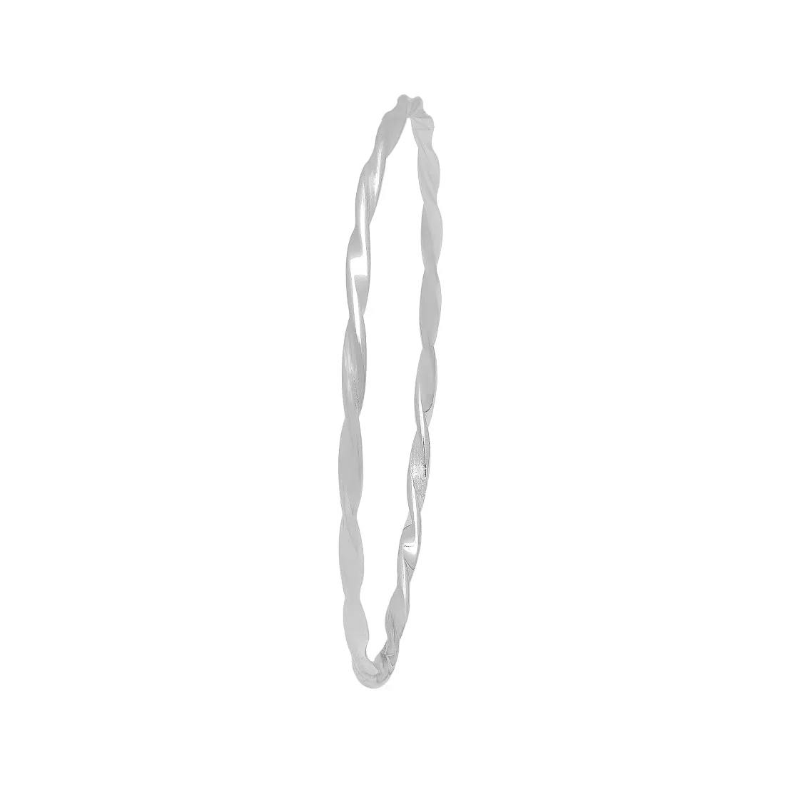 Trinity Harmony 925 Sterling Silver Abstract Combo Bangle Set