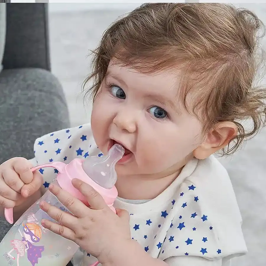 Wee Baby Classic   Newborn Feeding Bottle Starter Set (4 Pcs) - Girl