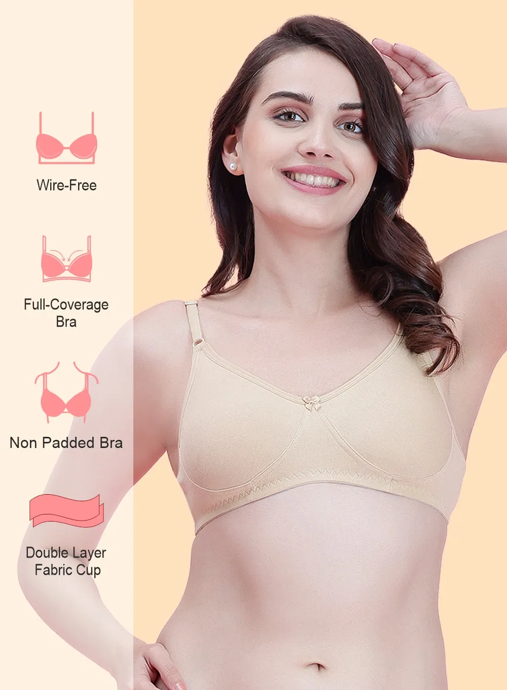 Wire-Free Non Padded Comfort BRA (PBBR1049)