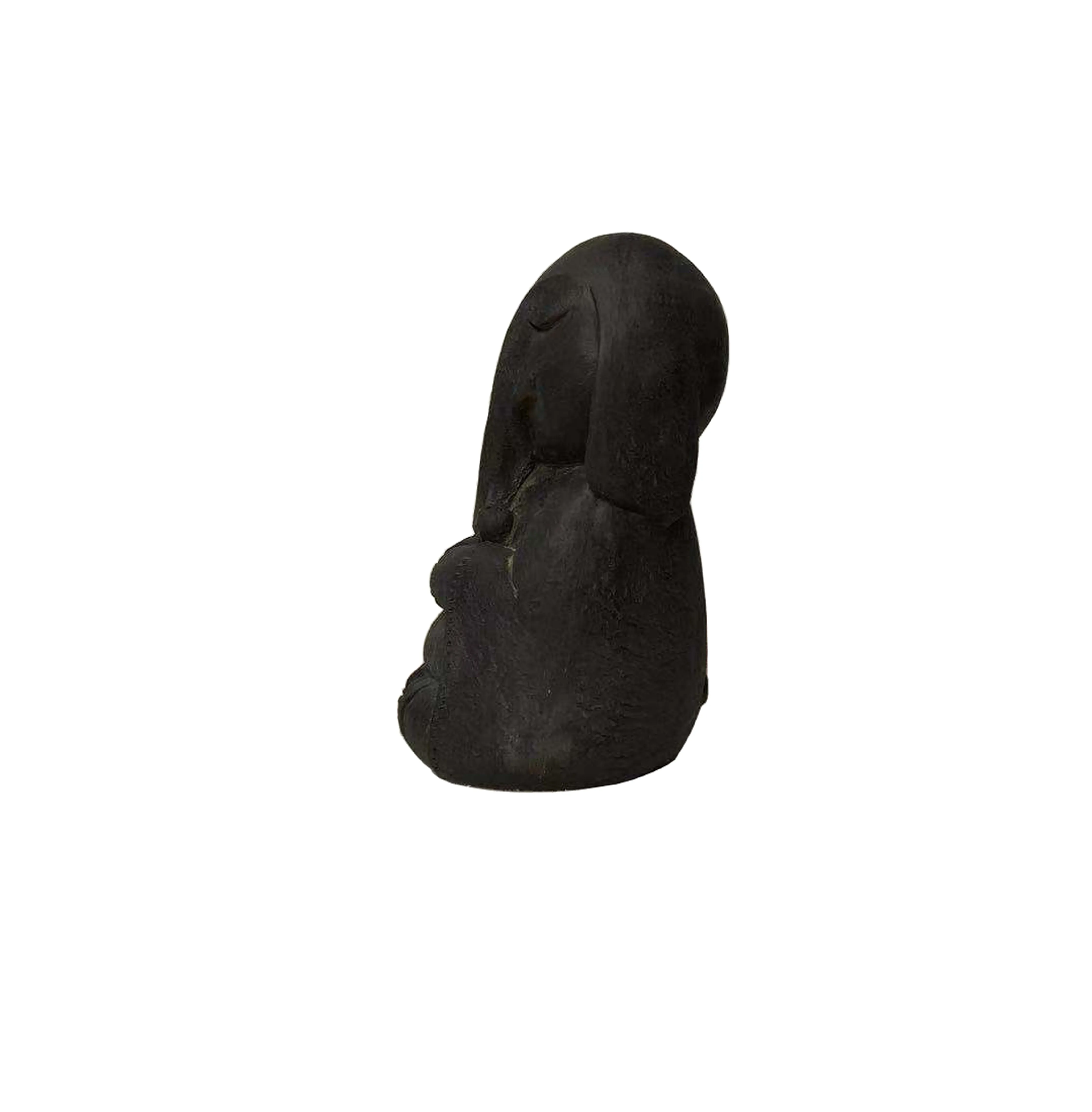 Zen Elephant Buddha-Black Statue